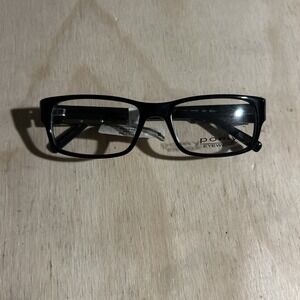 Pomy Eyewear 116 Black Eyeglasses Frame 53 17 140 NWT Frames Only Color Black